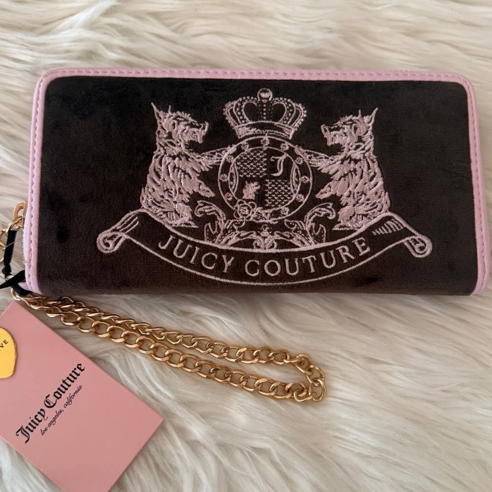 Juicy Couture Blush Pink Zip-Around Wallet BRAND NEW